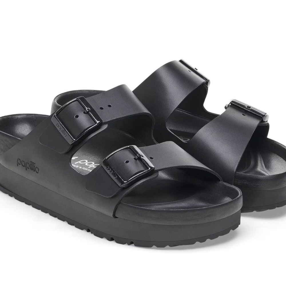 Birkenstock Arizona Papillio Flex Exquisite Leather Platform Sandal 39 (8/8.5) - Picture 7 of 13